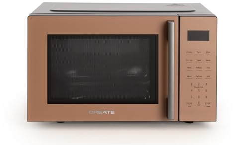 CREATE/MICROWAVE STUDIO/Micro-ondes avec fonction grill et four moka/Capacité 23L, plateau Ø28,5 mm, 10 niveaux de puissance, 8 programmes automatiques, 3 modes grill, écran LED, 1000W