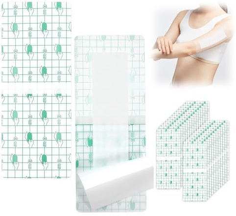 30 Stück Duschpflaster Wasserfest Groß,Wasserdicht Transparent Bandage | 25 x 10 cm Wasserdichtes Pflaster für Sport Schwimmen Duschen Pflege Nach Dem Tätowieren
