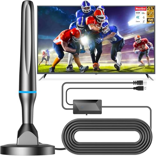 Freeview aerial for local channels with 4K/1080P HD support for smart TVs and other compatible TVs