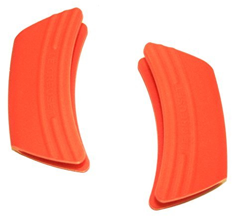 LE CREUSET Set de 2 Poignées Isolantes en Silicone (Orange)
