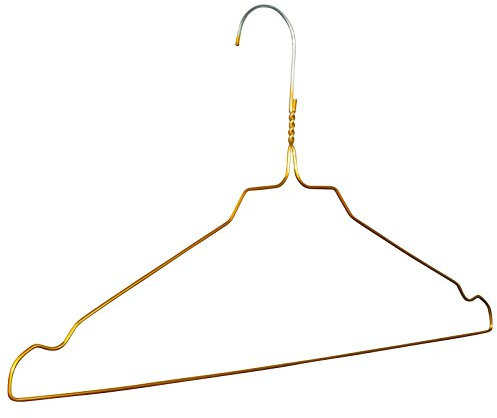 20 Stück Drahtbügel Drahtkleiderbügel Wäscherei Kleiderbügel Picta Gold