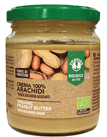 Probios Crema 100% Arachidi Bio Senza Glutine - [Confezione da 6 x 200 g]