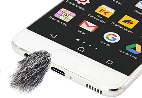 keepdrum WS06 Micro-Windschutz für Smartphone Handy 8 Stück
