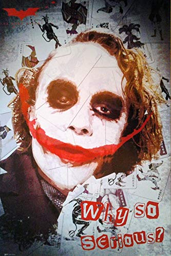 Batman - The Dark Knight: Why so serious?, Porträt (2008) | US Import Filmplakat, Poster [61 x 91,5 cm]