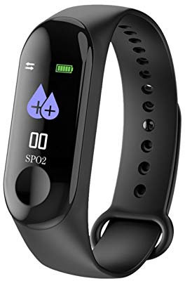 LETAMG Aktivitätstracker M3 Smart Armband Wasserdichte Smart Band Sport Armband Blutdruck Pulsmesser Fitness Tracker Armbanduhr