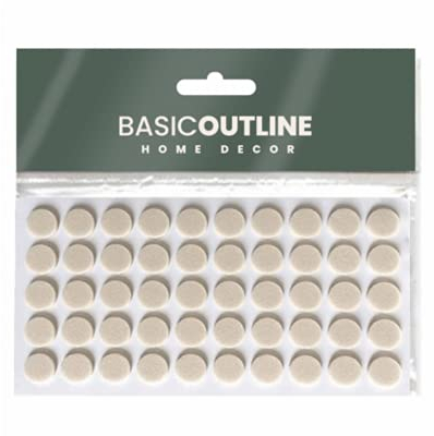 Cabinet bumpers Furniture Bumpers Kitchen Cabinet Door Stoppers Sound Dampening Rubber Bumpers made of Soft Eva Rubber for Quiet Drawer Close Anti Slam Cushion Rubber feet pads 10 mm (50 pack, beige)