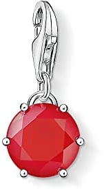 Thomas Sabo Damen Ring Stein Orange groß mit Stern 925 Sterling Silber TR2261-971-8
