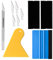 Gebildet Cuchillo de Trinchar Vinilo Escurridor Kit de Aplicación de Vinilo Herramientas de Tinte de Ventana para Aplicar Película de Ventana, Tinte de Ventana de Automóvil