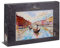 Ulmer Puzzleschmiede - Puzzle „Gondoliere“ - 1000 Teile Puzzle Made in Germany - Klassisches Venedig-Motiv, malerisches Puzzle der Gondeln von Venedig vor der berühmten Rialto-Brücke, Italien