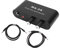 Kadimendium Mini Pequeño Preamplificador de Audio Estéreo 3 Puertos de Salida Aluminio ABS Amplificador de Auriculares Mini Preamplificador para Altavoz