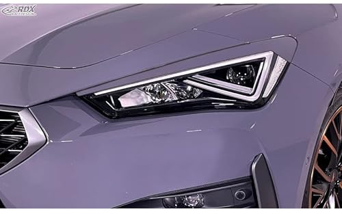 RDX Racedesign Scheinwerferblenden kompatibel mit Seat Leon (KL) / Cupra Leon (KL) & Cupra Formentor (KM) 2020- & Seat Tarraco (KN2) 2019- (ABS)