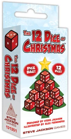 Steve Jackson Games | The 12 Dice of Christmas | Dice Game | Holiday Season Game for 2 to 5 Players for Ages 10 and up | English