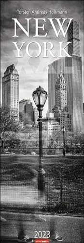 New York XXL - Kalender 2023 - Fotokalender im Vertikalformat - Weingarten-Verlag - Torsten Andreas Hoffmann - Wandkalender in schwarz-weiß mit New-York Aufnahmen - 34 cm x 98 cm