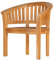 Kai Wiechmann Gartensessel Bananensessel Teak Sessel Holz Balkon Terrasse Wintergarten und Garten geschwungen wetterfest Premium