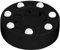 Miayaya Street Hockey Pucks Roller Hockey Puck mit Graphit verstärktem Schaft Glides Trainingspucks für Indoor und Outdoor Sport Training Aktivitäten Teenager Frauen Männer (Schwarz, 1 Pack)