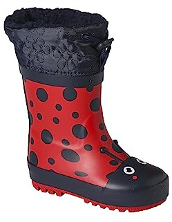 Vertbaudet Warme Baby Gummistiefel Marienkäfer