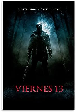 UMCHU Friday The 13th Movie Poster Dekorative Malerei Leinwand Wandkunst Wohnzimmer Poster Schlafzimmer Malerei,Wandkunst Bilddruck Moderne Familienzimmer Dekor 08x12inch(20x30cm)