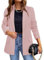 Hveuluop Gieen Blazer pour Femme - Veste de Costume Ample à Manches Longues Décontractée avec Un Bouton, Veste de Bureau Élégante pour Femme Printemps et Automne