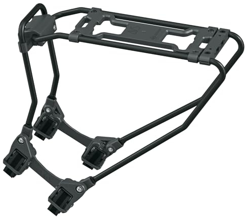 SKS GERMANY Infinity UNIVERSAL AVS Gepäckträger (Fahrradzubehör zum Nachrüsten für Fast jedes Fahrrad, Verstellmechanismus und Schnellspannsystem, Aluminium, mit AVS Klicksystem), schwarz