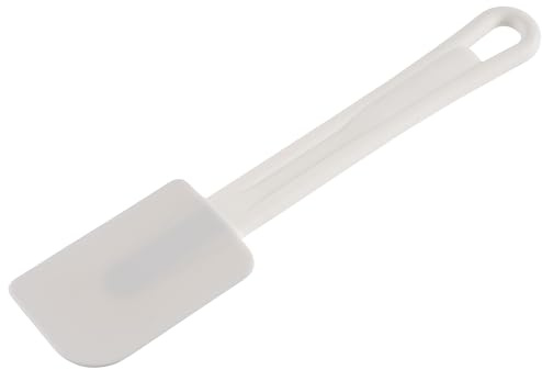 APS 88950 Teigspatel in weiß, Länge: 25,5 cm, Silikon mit Aufhängeloch
