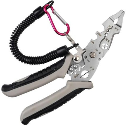 perfk Pince Coupante Electricien, Dénudeurs, Pince à Dénuder De Câbles, Outil De Coupe De Fil, Pince à Fil, Outil De Coupe De Câble Pour Presser, Couper Et Tirer, Fil Mesure 19 Cm De Long