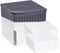 WENKO Raumentfeuchter Mod. Cube Set, Luftentfeuchter mit 2 x 1 kg Granulat-Block, 16,5 x 15,7 x 16,5 cm, Weiß
