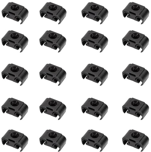 Yitobici Auto-Bremsschlauch-Clips, 20-teiliges Set, Schwarz, Bremsschlauchklemmen, Bremssystemwartung