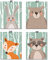MEZHEN Poster Tiere Bilder Babyzimmer Deko Poster Waldtiere Bilder Kinderzimmer Schlafzimmer Deko Wall Decor Posters Geschenke Mädchen Jungen
