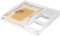 WOLTU Plan à langer amovible avec cloison pour commode 80x74,5x13,5 cm, en MDF, Blanc