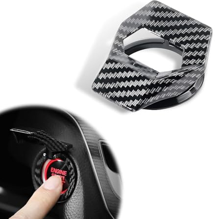 DHWEKU Bouton D'arrêt de Moteur Universel, Bouton de Commutateur D'arrêt de Démarrage de Moteur de Voiture, Noir, Bouton-poussoir, Manuel