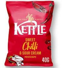 Kettle Crisps 18x40g (Sweet Chilli & Sour Cream) (72 Bags x 40g)
