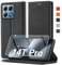 Ailicici für Xiaomi 14T Pro Hülle Leder [Mit Schutzfolie] Handyhülle für Xiaomi Mi 14T Pro Hülle Klappbar Leder Flip Wallet 360 Stoßfeste Case Cover Schutzhülle, Tasche für Xiaomi 14T Pro Klapphülle