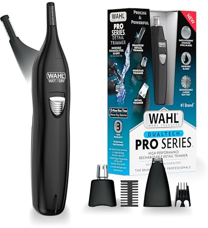 Wahl Pro Series Rechargeable Dual Sided Eyebrow, Ear & Nose Hair Trimmer
