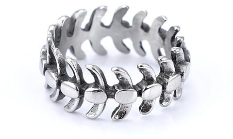 Hasdnker Ring Ringe Damen Bijouterie Herren Europäische Und Amerikanische Nicht Verblassende Kielform Trendiger Retro-High-Street-Ring Für Männer Und Frauen Hip-Hop-Persönlichkeit