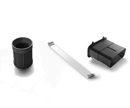 Elica KIT0199838, Abluft-Montagesatz für Umluftbetrieb (Abgang hinten), Black