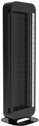 Infrarotheizung Standgerät Standfuß, Infrarot Heizstrahler, Infrarotstrahler 1400 Watt, Standheizstrahler mit Drehknopf, Standheizung Elektrisch, Elektroheizung Energiesparend, Strahlend, Schwarz
