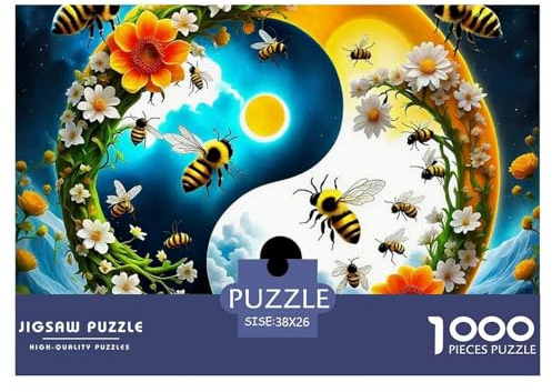Yin-Yang Puzzle 1000 Teile Für Erwachsene Kinder Puzzles-Geschenk Impossible Game 38x26cm/1000pcs