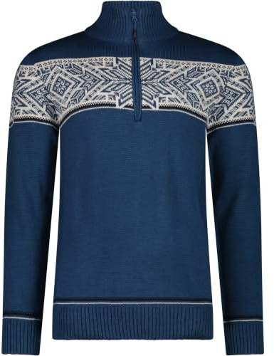 CMP Herren Knitted Pullover, Bluestone, XXL