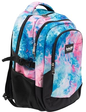 budmil ergonomischer Schulrucksack für Jungen und Mädchen 32L - für Teenager Kinder ab Klasse 5 - wasserabweisend - Rucksack mit 3 Fächer & belüftete Rückseite (mixed)
