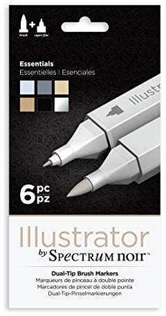 Spectrum Noir Illustrator (6Pc) - Essentials, Pack of 6 , SPECN-IL6-ESS
