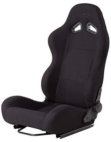 Simoni Racing SRS/10 Sedile Sportivo Max Reclinabile, in tessuto Nero