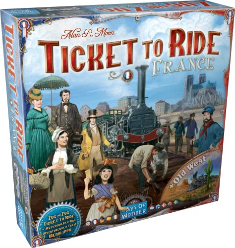 Days of Wonder, Zug um Zug – Frankreich, Map-Erweiterung, Familienspiel, Brettspiel, 2-6 Spieler, Ab 8+ Jahren, 45+ Minuten, Deutsch, Mehrsprachig