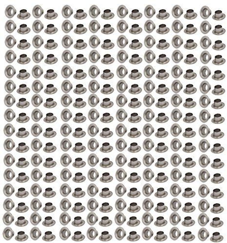 Sourcingmap Rosenblätter aus 4 mm Inner Dia Edelstahl 201 Tüllen Öse Kit w Waschmaschine für Leder Leinwand Kleidung Schuhe