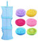 homeyuser Storage Net Kids Toy Organizer Hanging Storage Net 3 Tiers Portable Foldable Mesh Wall Door Closet Kids Toys Organizer Laundary Basket Hanging Shelves Pockets (blue)