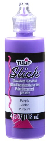 Tulip Dimensional Fabric Paint 4oz Slick Purple, 118 ml (Pack of 1)