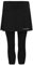 HEAD Damen Club 3/4 Tights W Skorts, Schwarz, XL EU