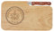 LASERHELD | Brotzeitbrett Holz mit Gravur “Hoch die Maurerkunst & Messer | 26 x 15 cm | Frühstücksbrettchen Holz Schneidebrett Jausenbrett Zunftzeichen | Geschenk für Maurer als Vatertagsgeschenk