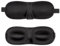 INTIRILIFE Augenmaske in SCHWARZ - 26 x 9 x 2 cm - Ergonomisch Vorgeformte Unisex Schlafmaske für erholsamen Schlaf - Passgenau auf der Nase und mehr Platzfreiheit für Augen und Wimpern