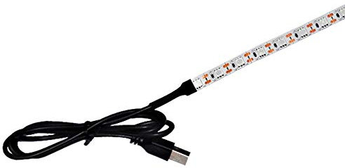 XUMI Luz esterilizadora UV Purificador de Aire, Lámpara Ultravioleta de Desinfección Lámpara Germicida Tira Doméstica Germicida Esterilizador led de Carga USB