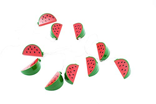 HEITMANN DECO - LED Lichterkette - Wassermelonen - rot/grün - ca. 100 cm, 10 tlg.